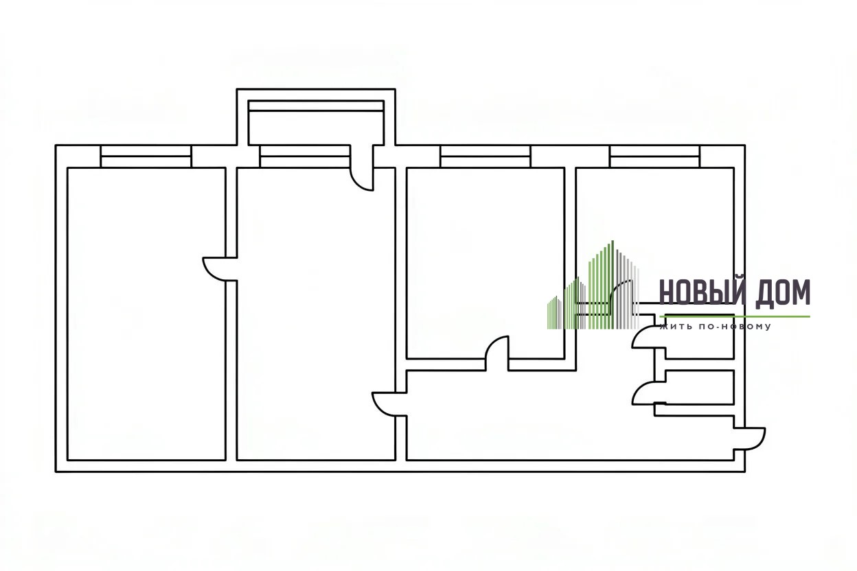 3-комнатная квартира, 58,3 м² — Заставная улица, 2к3